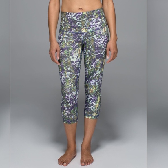 Lululemon Wunder Under Floral Sport Multi Full-On Luxtreme Leggings Pants 4 - Picture 1 of 9